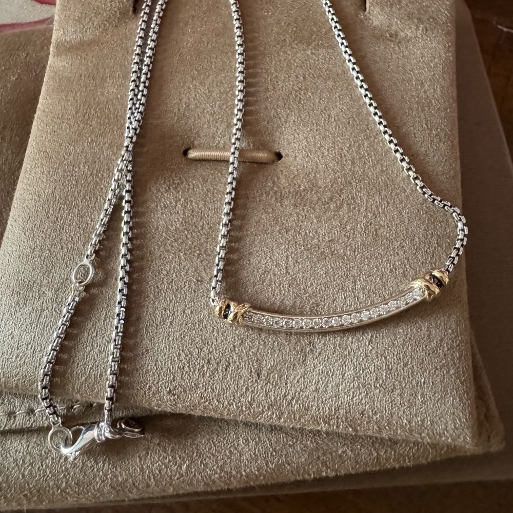 David Yurman PETITE HELENA WRAP STATION NECKLACE